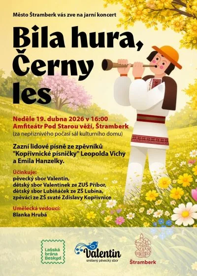 Plakát: Jarní koncert Bila hura, Černy les (1/4; Štramberk)